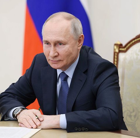 Президент РФ В. Путин провел встречу с врио главы Смоленской области В. Анохиным