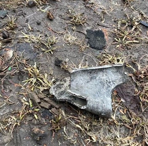 Осколок, обнаруженный на месте взрыва в Киреевске Тульской области