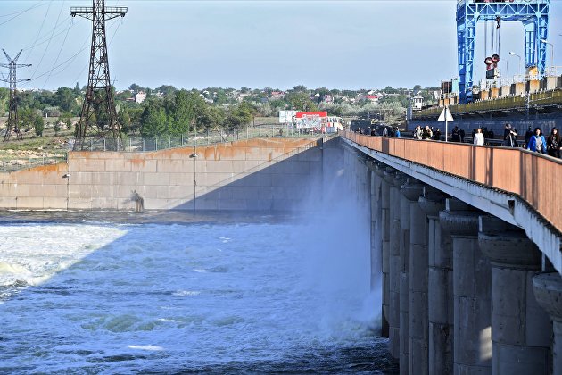 Каховская ГЭС в Херсонской области