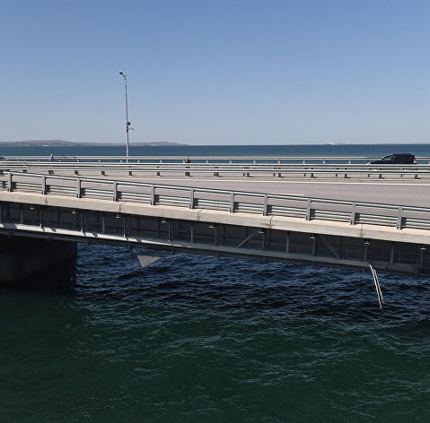 Обстановка у Крымского моста после ЧП