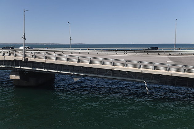 Обстановка у Крымского моста после ЧП