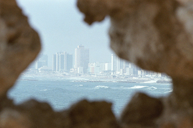 Вид на город Тель-Авив в Израиле