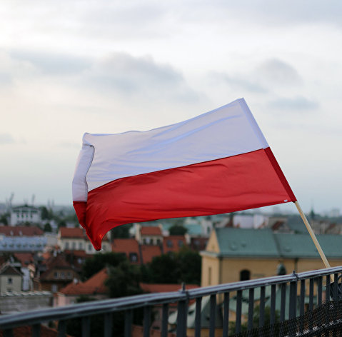 Польский флаг, Варшава