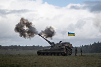 Украинские военные на тренировке в Великобритании под эгидой НАТО