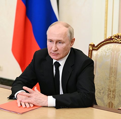 Президент РФ В. Путин провел совещание Совбеза РФ
