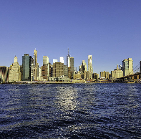Вид на Манхэттен, Нью-Йорк, США