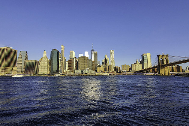 Вид на Манхэттен, Нью-Йорк, США