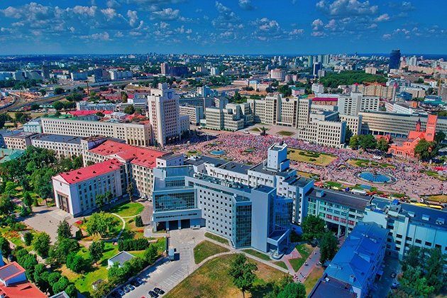 Вид на Минск, Белоруссия