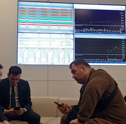 Московская биржа перед открытием торгов