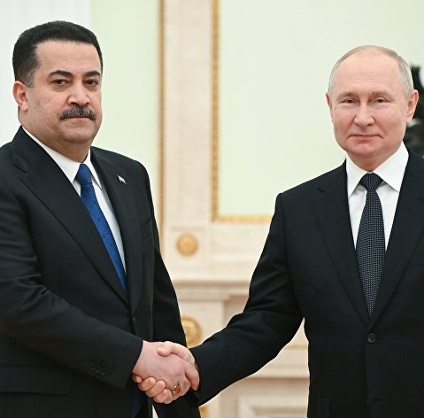 Встреча президента РФ В. Путина с премьер-министром Ирака М. ас-Судани