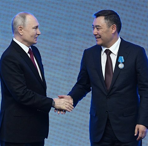 Визит президента РФ В. Путина в Киргизию