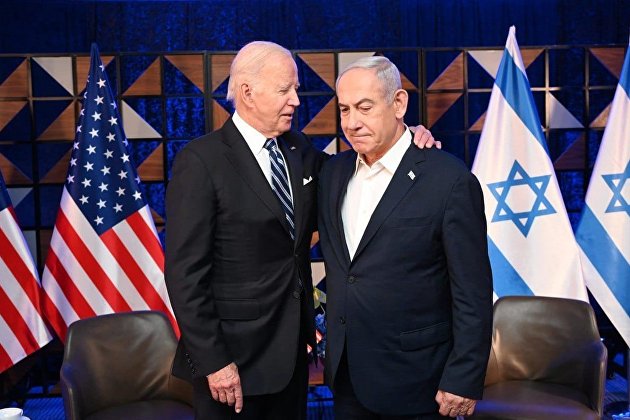 Президент США Джо Байден и премьер-министр Израиля Биньямин Нетаньяху