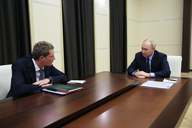 Президент РФ В. Путин встретился с руководителем ФНС Д. Егоровым