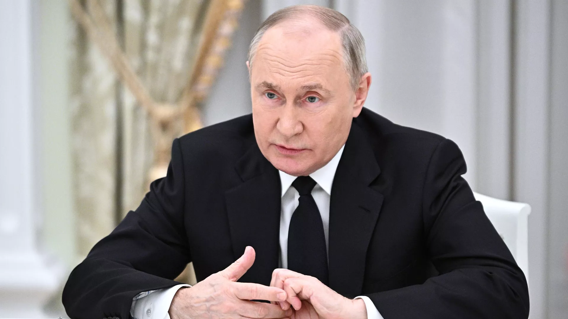 Президент РФ В. Путин встретился с лидерами парламентских фракций - ПРАЙМ, 1920, 22.03.2024