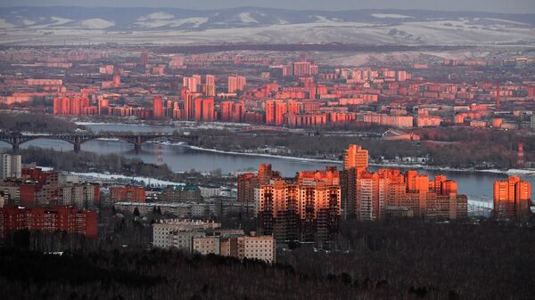 Смотровая площадка на Николаевской сопке в Красноярске 