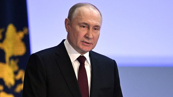 Президент Владимир Путин принимает участие в ежегодном расширенном заседании коллегии МВД