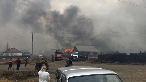 Пожар в Братском районе Иркутской области