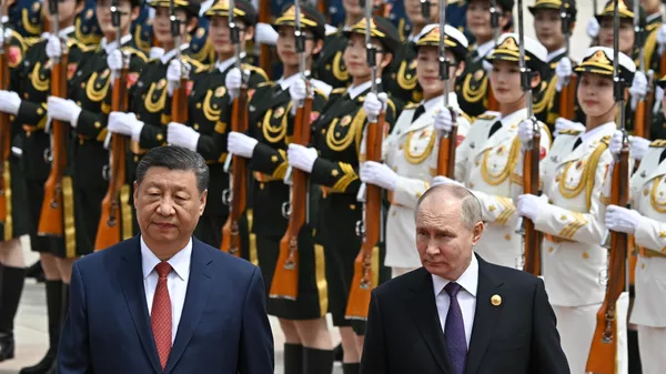 Президент России Владимир Путин и председатель КНР Си Цзиньпин