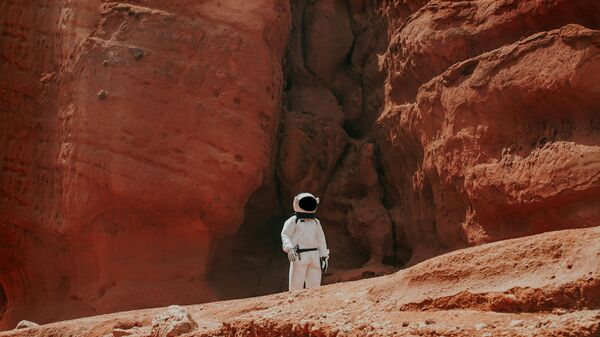 Астронавт на Марсе
