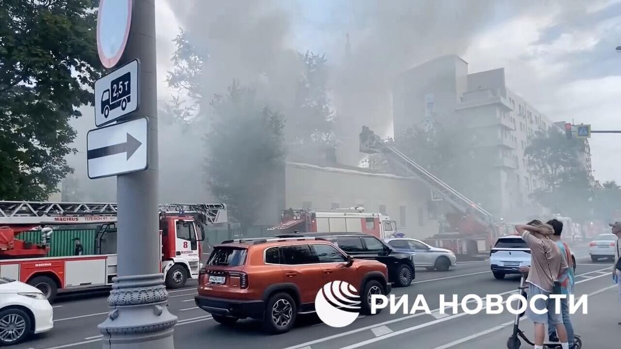 В центре Москвы вспыхнул пожар - 25.06.2024, ПРАЙМ