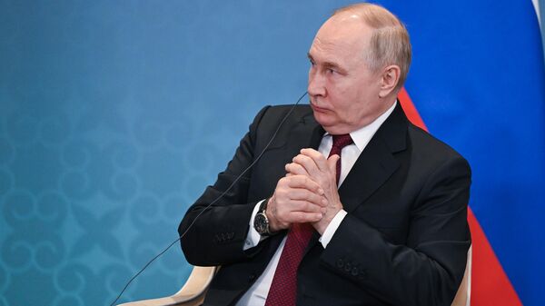 Президент РФ Владимир Путин на саммите ШОС