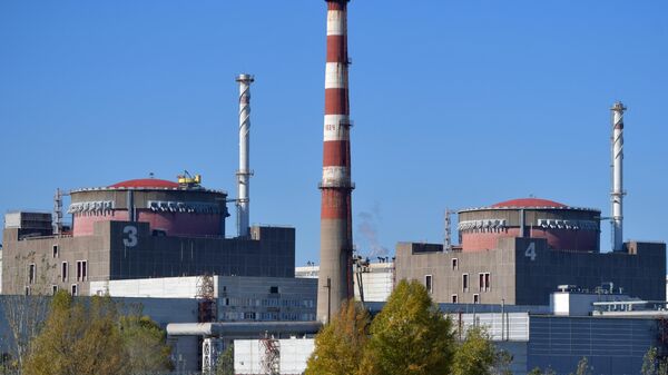 Энергоблок Запорожской АЭС в Энергодаре