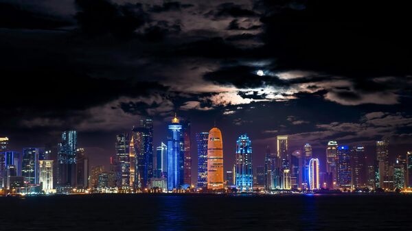 Ночной вид на Доху, Катар