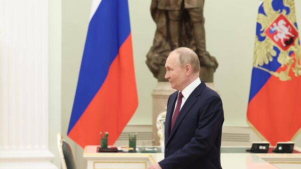Президент РФ Владимир Путин встретился с премьер-министром Венгрии В. Орбаном