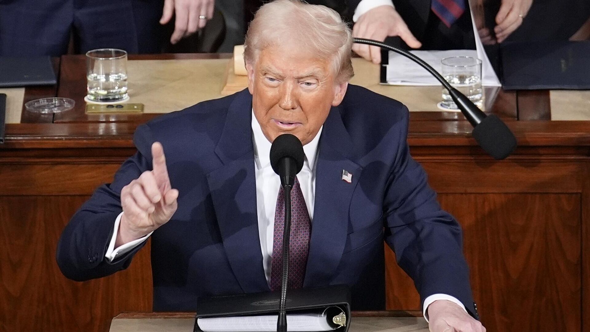Президент США Дональд Трамп выступает на заседании конгресса в Вашингтоне - ПРАЙМ, 1920, 11.03.2025