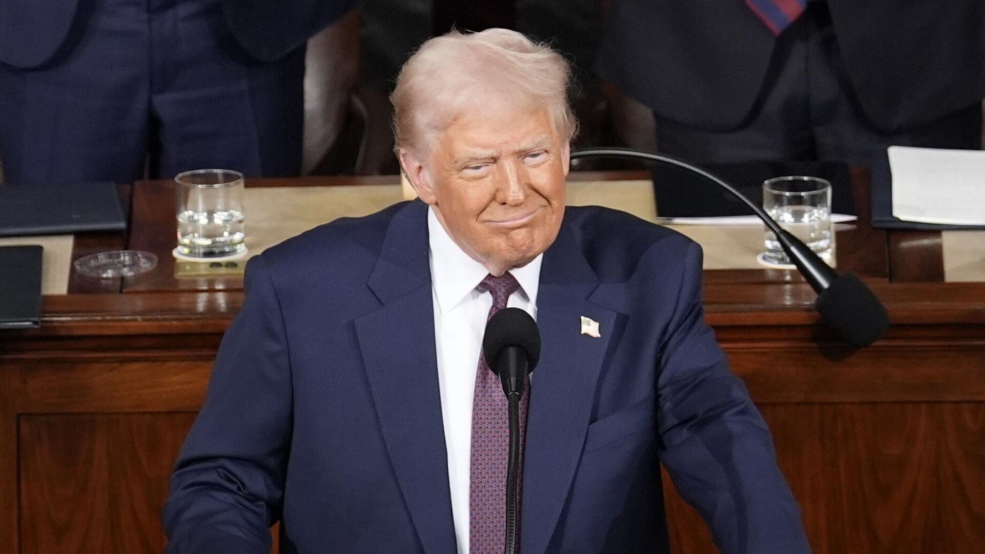Президент США Дональд Трамп выступает на заседании конгресса в Вашингтоне - ПРАЙМ, 1920, 24.04.2025