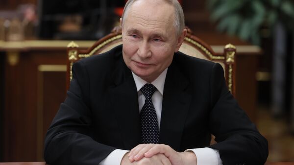 Президент Владимир Путин провел встречу с первым замгубернатора Новгородской области А. Дроновым
