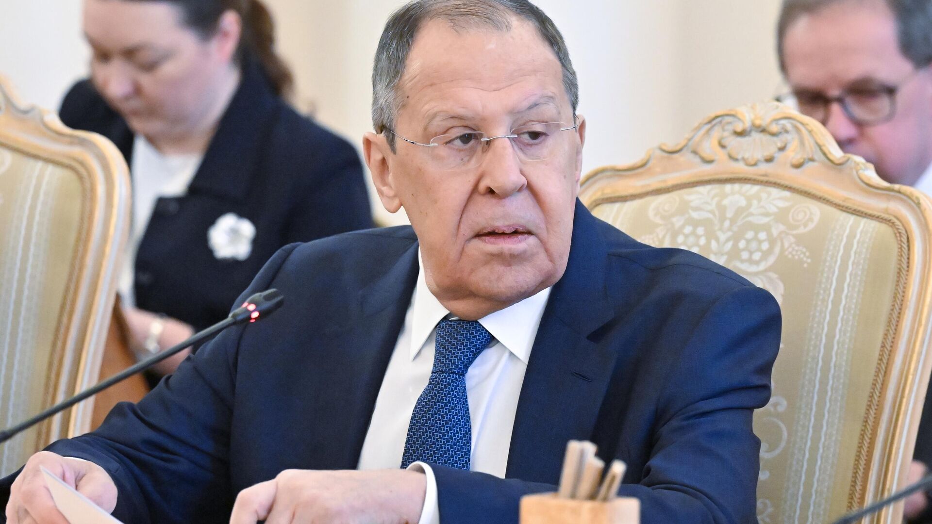 Встреча главы МИД РФ С. Лаврова и министров иностранных дел стран Сахельской тройки - ПРАЙМ, 1920, 24.06.2025