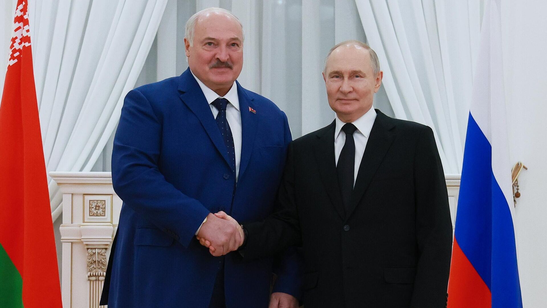 Президент Владимир Путин и президент Белоруссии Александром Лукашенко - ПРАЙМ, 1920, 26.09.2025