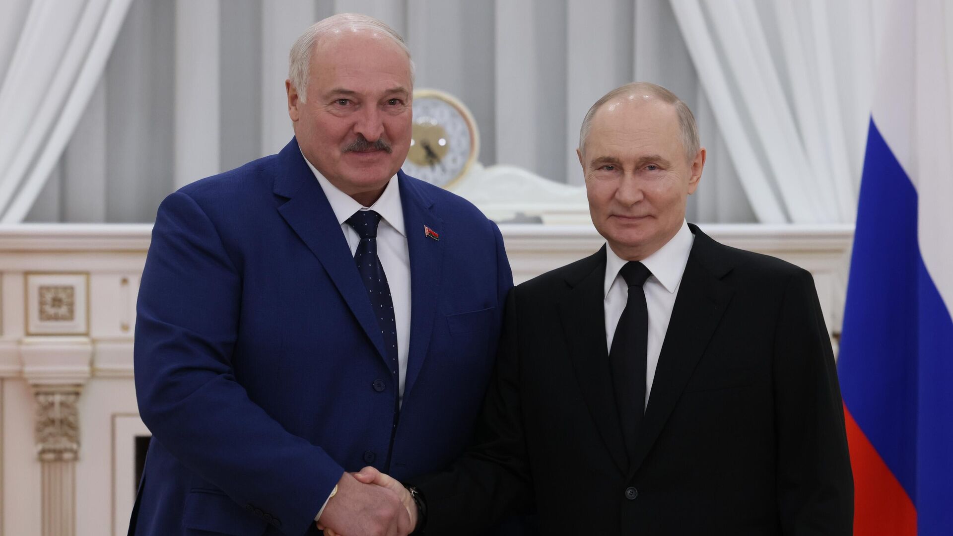 Президент Владимир Путин и президент Белоруссии Александром Лукашенко - ПРАЙМ, 1920, 25.09.2025
