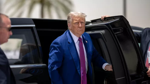 Президент Дональд Трамп во время визита в Саудовскую Аравию