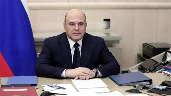 Председатель правительства РФ Михаил Мишустин проводит совещание с членами кабинета министров РФ в режиме видеоконференции