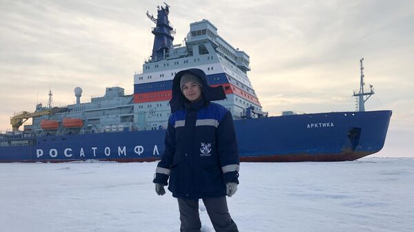 Второй помощник капитана предприятия Росатома Атомфлот Нина Вдовина