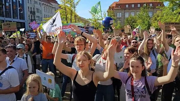 Демонстрация движения Fridays for Future в Берлине