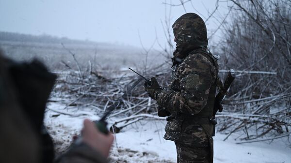 Военнослужащий Вооруженных сил России в зоне СВО 