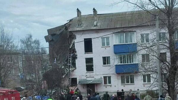 Последствия взрыва бытового газа в многоквартирном доме в Куркино Тульской области
