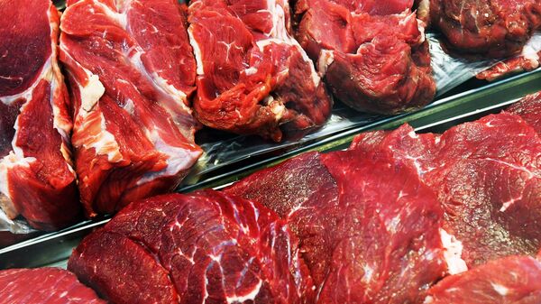 Мясной отдел супермаркета