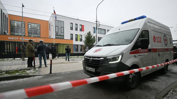 Обстановка у школы в Одинцово 