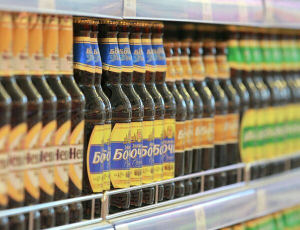 Продажа пива и кваса в супермаркете Перекресток в Москве