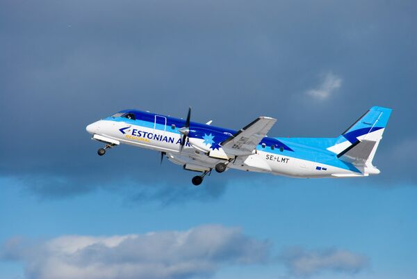 Самолет Saab SF340A авиакомпании Estonian Air