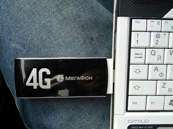 4G модем от Мегафон в работе