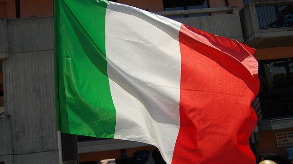 %Флаг Италии