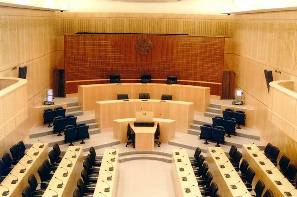 Зал заседаний парламента Кипра