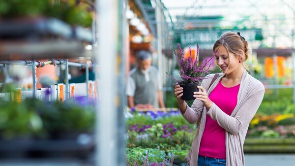 Цветочный отдел гипермаркета