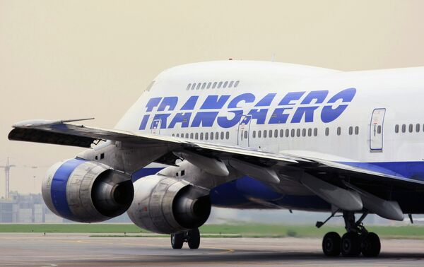 *Самолет Боинг 747-200 авиакомпании Трансаэро