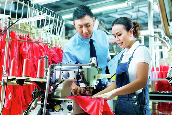%Текстильная промышленность Китая